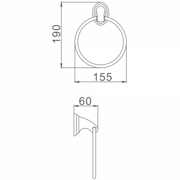 Полотенцедержатель Haiba HB 1504