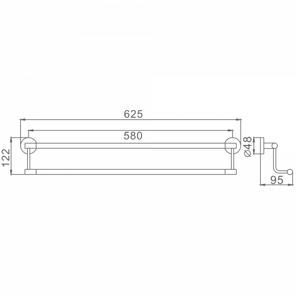 Двойной Держатель Haiba HB 8709