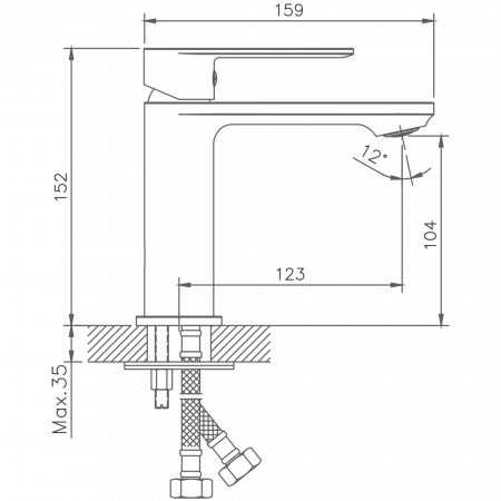 Смеситель для раковины Haiba HB 10590