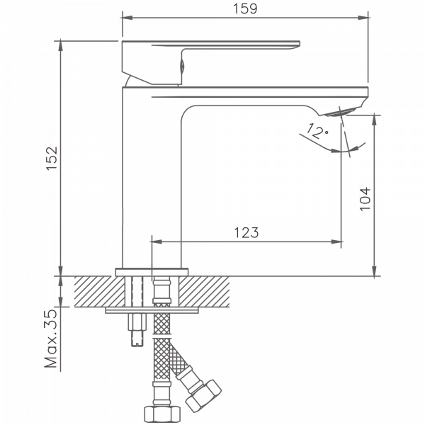 Смеситель для раковины Haiba HB 10590-7