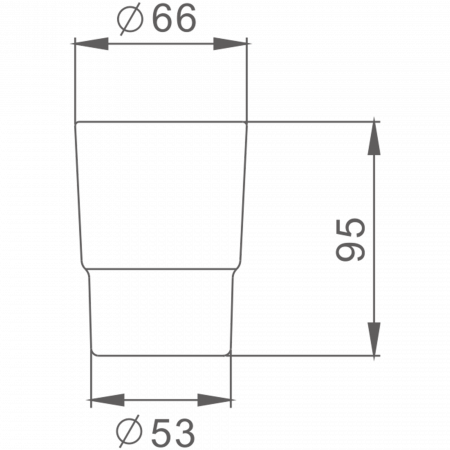 Матовый стакан Haiba HB 752