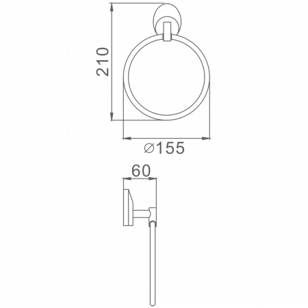 Полотенцедержатель Haiba HB 1604