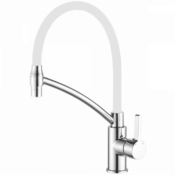 Смеситель для кухни Haiba HB 73643-8, белый