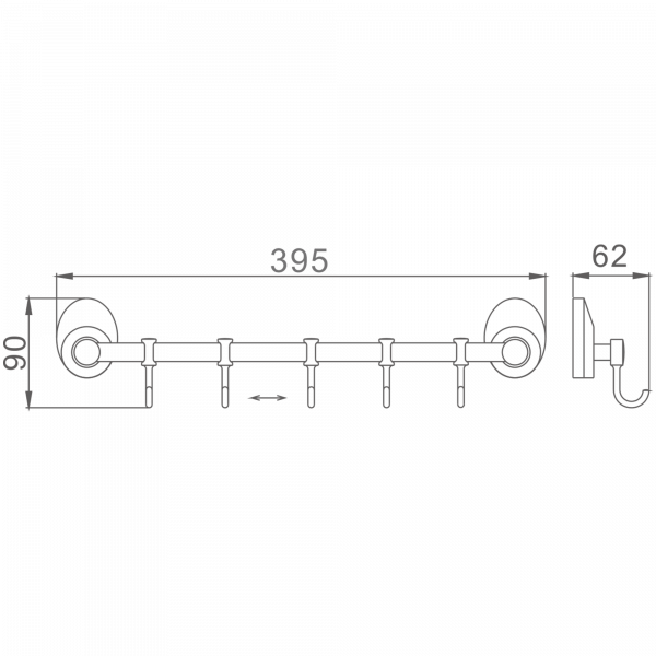 5 крючков Haiba HB 1615-5