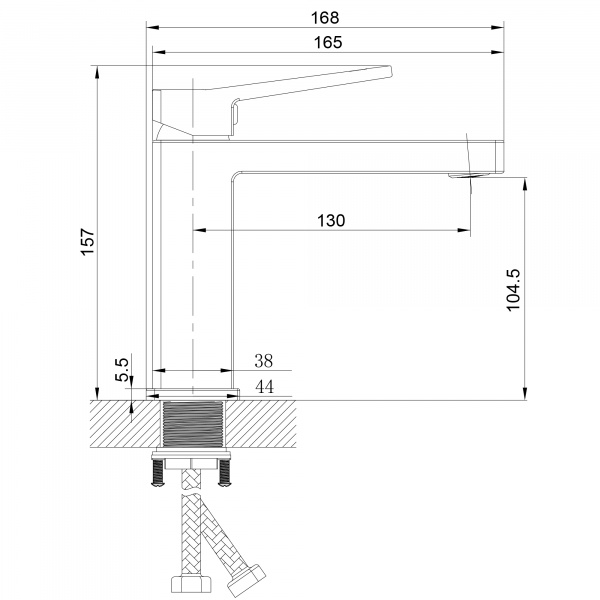 Смеситель для раковины
цвет: белый HB10732-8