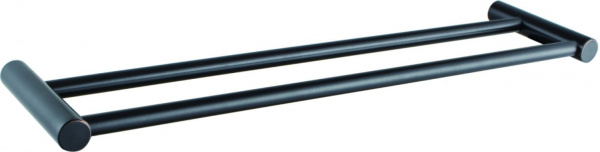 Держатель для полотенец, двойной 600 мм, черный HB 8409-7