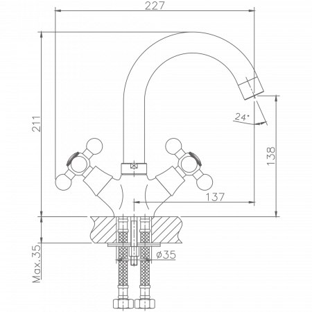 Смеситель для раковины Haiba HB 1219