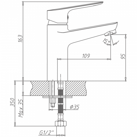Смеситель для раковины Haiba HB 10506