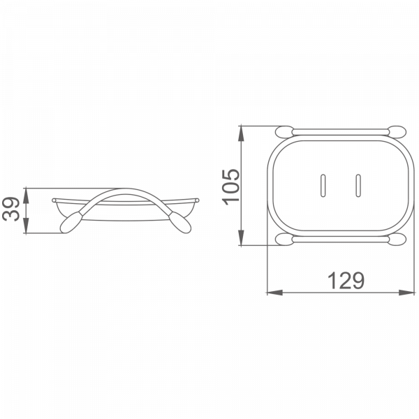 Мыльница пластиковая/настольная (зеленая) Haiba HB 333
