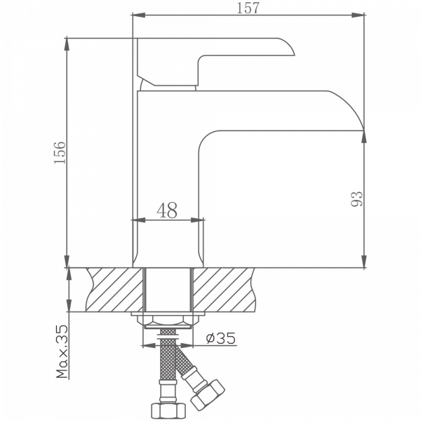 Смеситель для раковины Haiba HB 10805-8