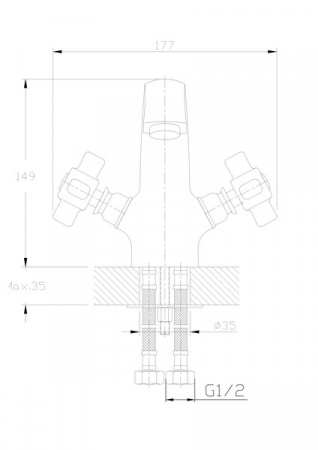Смеситель для раковины Haiba HB 1018