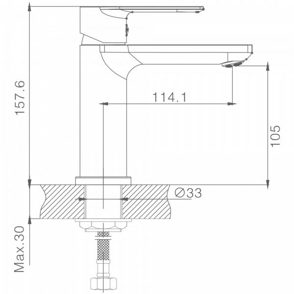 Смеситель для раковины с гигиенической лейкой, латунь, хром
Комплектация: лейка, шланг 1,5м, держатель для лейки HB 12505