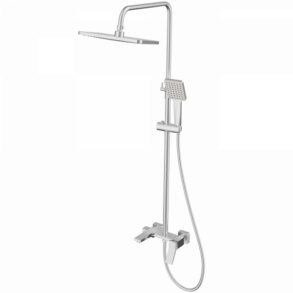 Душевая система, тропический душ, латунь, хром
Комплектация: лейка, шланг 1,5м, держатель для лейки HB 24818