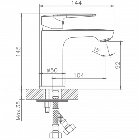Смеситель для раковины Haiba HB 10563