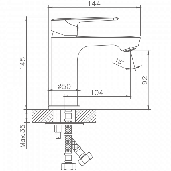 Смеситель для раковины Haiba HB 10563