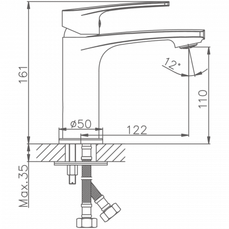 Смеситель для раковины Haiba HB 10587