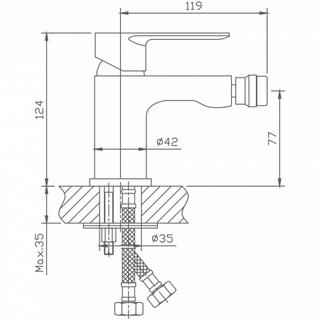 Смеситель для биде Haiba HB 50505