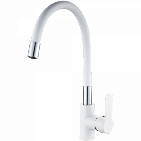 Смеситель для кухни Haiba HB 70113-8, белый