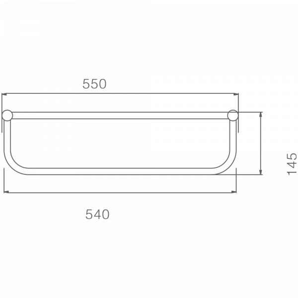 Полка для полотенец, черный HB 8424-7