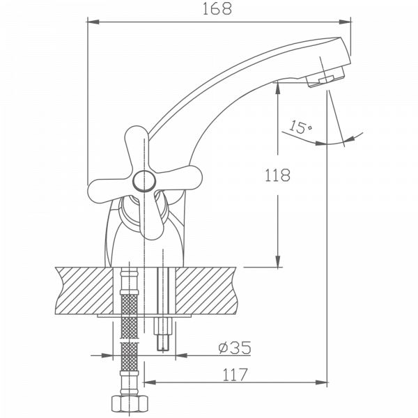 Смеситель для раковины Haiba HB 1025