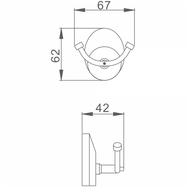 2 крючка Haiba HB 1605-2