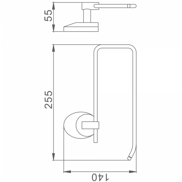 Держатель для полотенец Haiba HB 1603-2