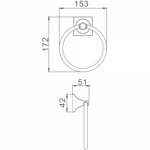 Полотенцедержатель Haiba HB 8504