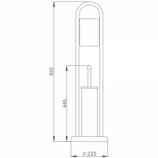 Напольный ёршик Haiba HB 903