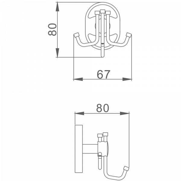 3 крючка Haiba HB 1905-3