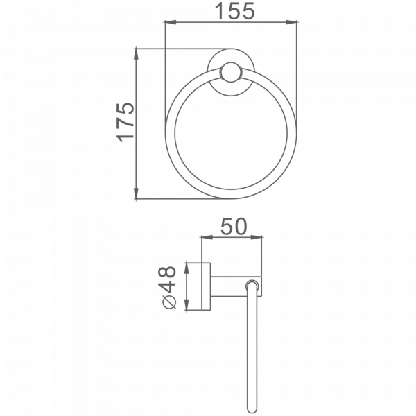 Полотенцедержатель Haiba HB 8704