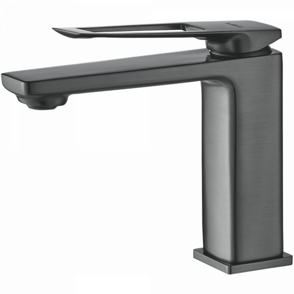 Смеситель для раковины, латунь, оружейная сталь HB 10817-3