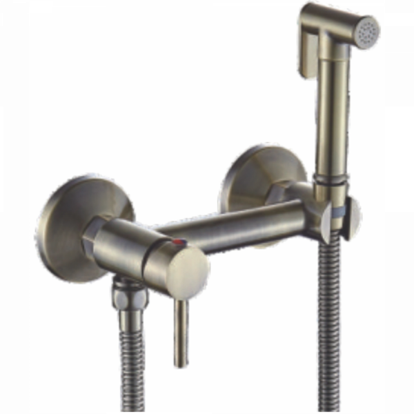 Гигиенический душ, латунь, бронза
Комплектация: лейка, шланг 1,5м HB 5510-4