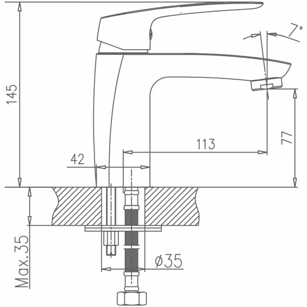Смеситель для раковины Haiba HB 10183
