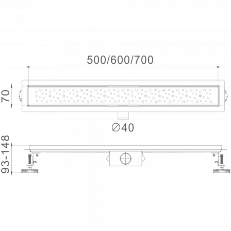 Трап Haiba HB 92600, сатин
