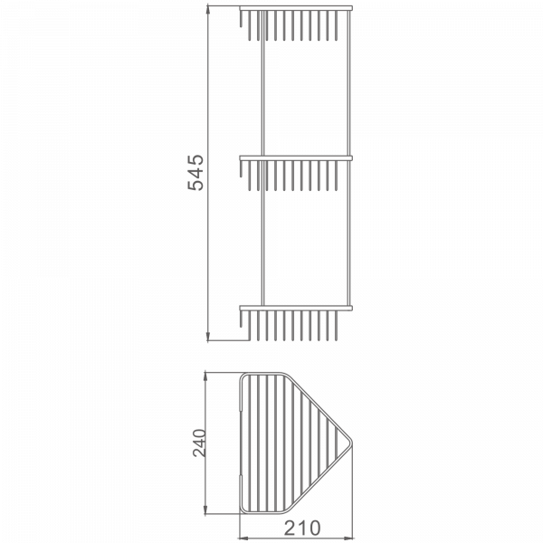 3-ярусная Полка Haiba HB 335-2