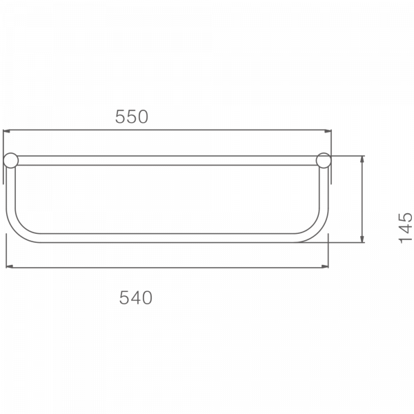 Полка для полотенец, бронза HB 8424-4