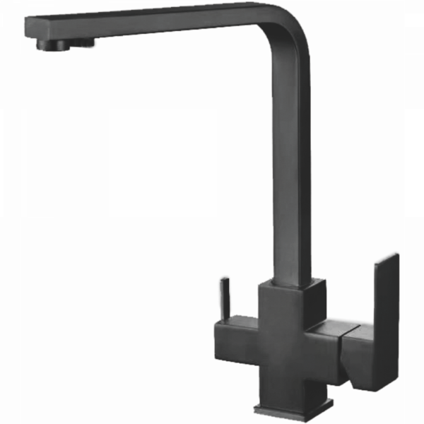 Смеситель для кухни с подключением фильтра, нержавеющая сталь, черный HB 76803-7