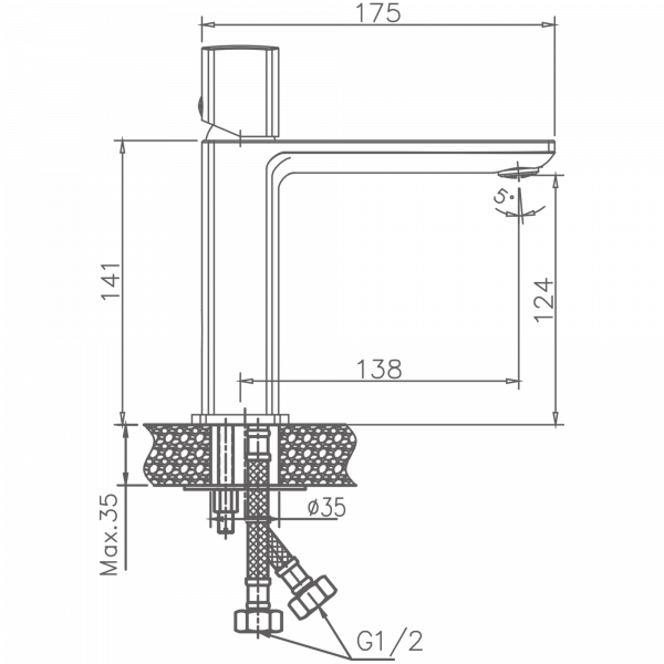 Смеситель для раковины Haiba HB 10577