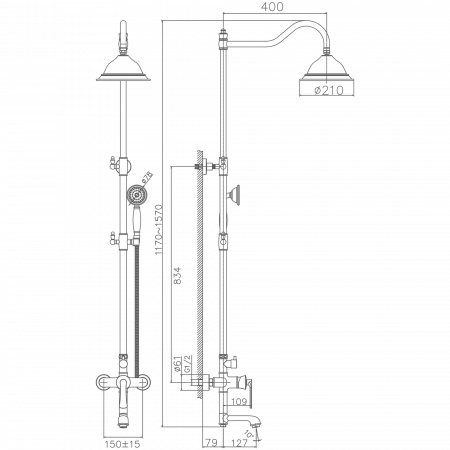 Душевая система Haiba HB 24181