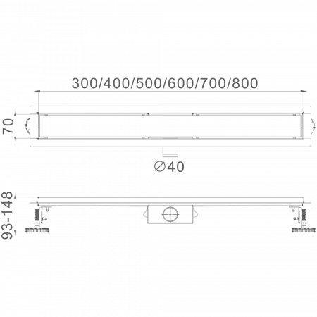 Трап Haiba HB 94300, сатин