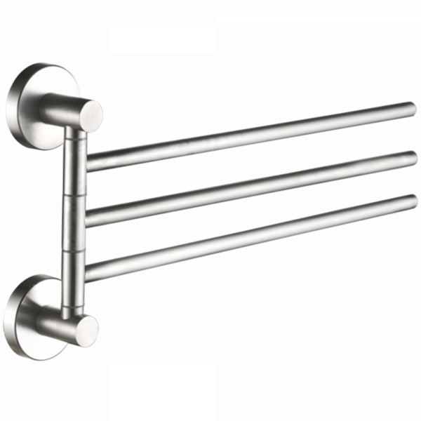 Держатель для полотенец, тройной, поворотный 400 мм, нержавеющая сталь HB 8313