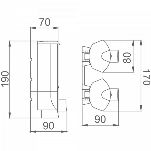 Матовый Дозатор Haiba HB 407-1