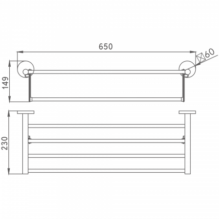 Полотенцедержатель HB 9024