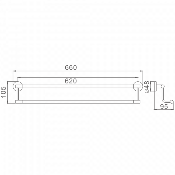 Двойной Держатель Haiba HB 1709