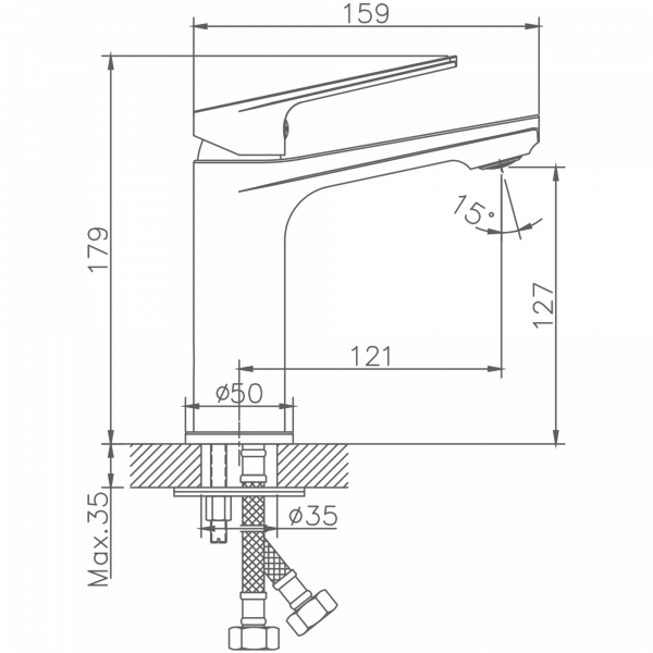 Смеситель для раковины Haiba HB 10533-3