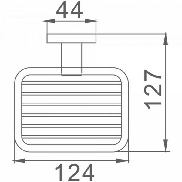 Металлическая Мыльница навесная HB 8602-1