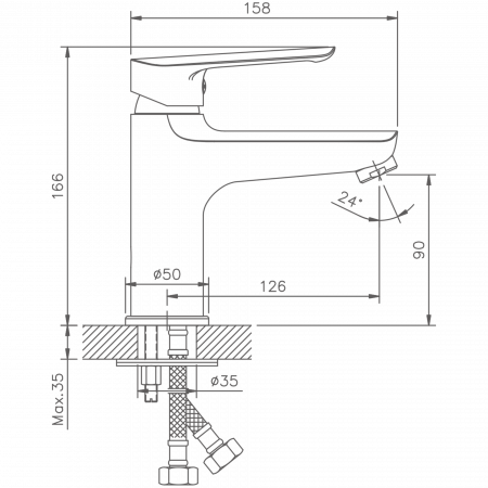 Смеситель для раковины Haiba HB 10198
