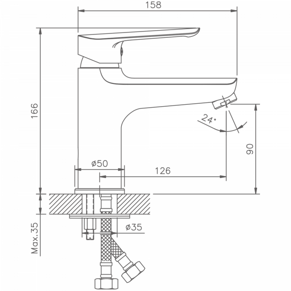 Смеситель для раковины Haiba HB 10198