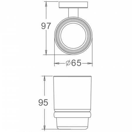 Держатель стакана Haiba HB 8606