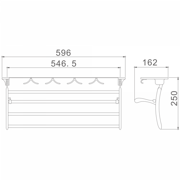 Держатель для полотенца Haiba HB 805